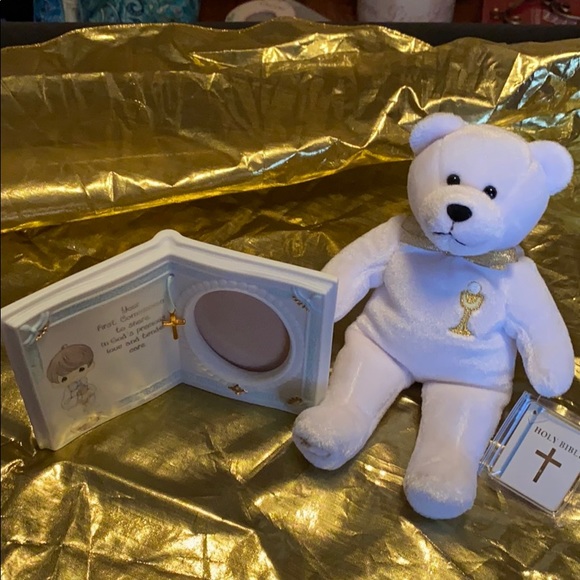 Picture frame and beanie baby
